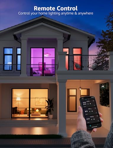 AI Smart Light Bulbs with Voice Control & Music Sync