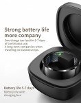 Smart Rings for Men Health Ring Heart Rate Monitor Sleep Monitor Fitness Tracker for Women Gesture Control Photography Step Counter Compatible with iOS Android (Black-with Charging case, #9/2.342in)