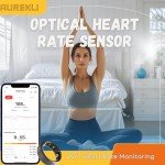 Aurekli Smart Ring Health Tracker, Smart Ring for Men and Women,Long Battery Life& Sleep Tracker/Stress/Heart Rate Monitor, Waterproof Compatible with iOS & Android (12)