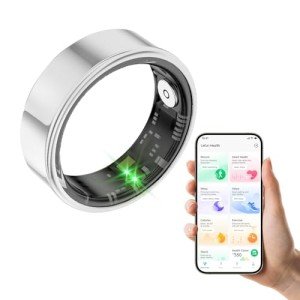 Smart Fitness Tracker Ring - Monitors Health Metrics