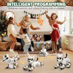 Interactive Programmable Robot Dog Toy for Kids