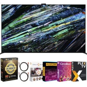 Sony BRAVIA XR A95L 77" 4K HDR Smart TV Bundle