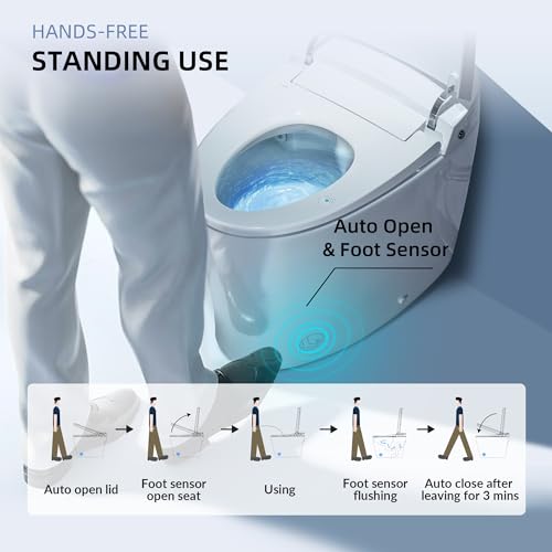 WOODBRIDGE Smart Bidet Toilet with Auto Open/Close & Flush