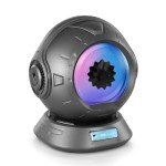 Dancing Ferrofluid Speaker with Colorful Lights