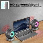 Dancing Ferrofluid Speaker with Colorful Lights