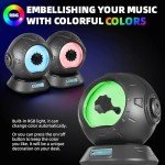 Dancing Ferrofluid Speaker with Colorful Lights