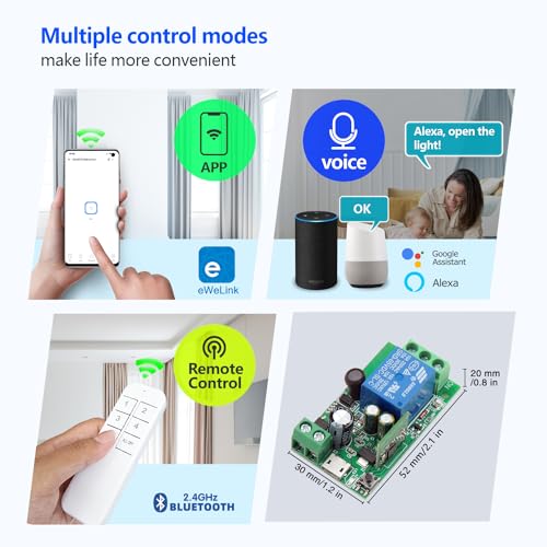 4-in-1 Smart Switch with WIFI & Bluetooth Control