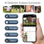 RICHCHO Wireless 2K Solar Security Camera Duo