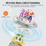 Smart Translation Earbuds with 164 Languages Support