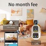 Luovisee 4-Pack Dual Lens Solar Security Cameras