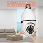 2-Pack Smart Bulb Security Camera Wireless Outdoor/Indoor