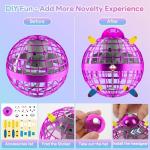 Hand-Controlled Flying Orb Ball Toy with Lights
