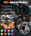 HIRREO Military Smart Watch: Rugged, Stylish, Feature-Packed