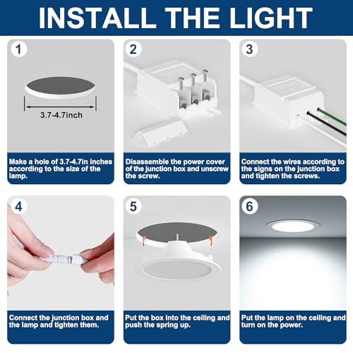 12-Pack Smart 4" Color Changing LED Downlights