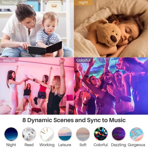 RGB Smart LED Recessed Lighting, Cool/Warm White, Dimmable