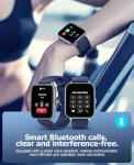 AMOLED Smart Watch with Fitness Tracker & Blood Pressure Monitor