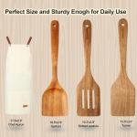 Acacia Wood Cooking Utensils Set with Apron