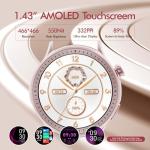 Stylish Smart Watch with AMOLED Display and Fitness Tracker