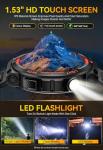 Tactical Smart Watch with LED Flashlight and Heart Rate Monitor