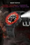 Tactical Smart Watch with LED Flashlight and Heart Rate Monitor