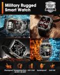 Military Smart Watch with 100 Days Battery Life