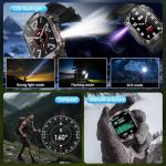 YYKY Military Smart Watch with Compass & Flashlight