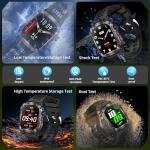 YYKY Military Smart Watch with Compass & Flashlight