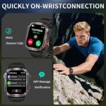 YYKY Military Smart Watch with Compass & Flashlight