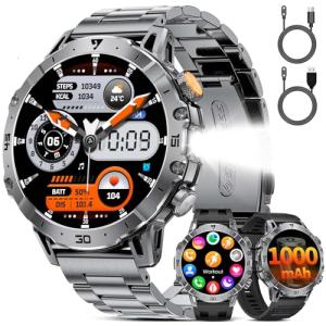 HIRREO EF18 Military Smart Watch with Fitness Tracker