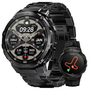 HIDAMEL Rugged Smartwatch: GPS, Calls, AMOLED Display