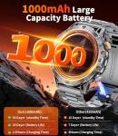 HIRREO EF18 Military Smart Watch with Fitness Tracker