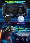 Smartphone VR Headset with 3D Glasses and Audio