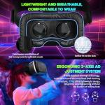 2025 Wireless VR Headset with Bluetooth Controller