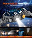 HIRREO EF18 Military Smart Watch with Fitness Tracker