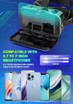 Smartphone VR Headset with 3D Glasses and Audio