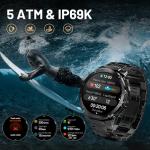 HIDAMEL Rugged Smartwatch: GPS, Calls, AMOLED Display