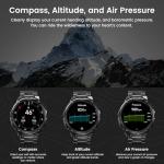 HIDAMEL Rugged Smartwatch: GPS, Calls, AMOLED Display