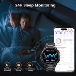 HIDAMEL Rugged Smartwatch: GPS, Calls, AMOLED Display