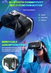 Smartphone VR Headset with 3D Glasses and Audio