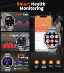 HIRREO EF18 Military Smart Watch with Fitness Tracker