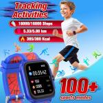 Kid's 1.85" Smart Watch with AI and Fitness Tracker