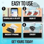 Shinecon 3D VR Headset with Bluetooth Remote