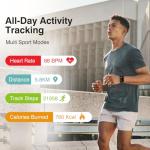 Waterproof Blood Pressure Smart Watch with 100+ Modes