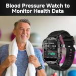 Waterproof Blood Pressure Smart Watch with 100+ Modes