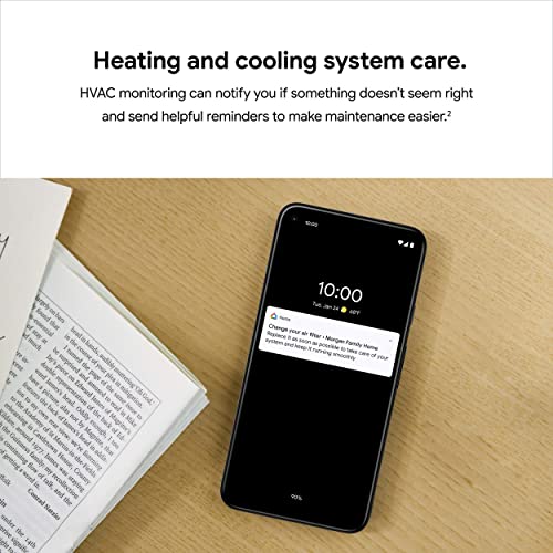 Google Nest Smart Thermostat - Programmable Wifi - Charcoal