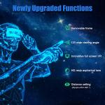 Adjustable 3D VR Headset with Controller for Phones