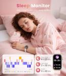 Stylish LIGE Fitness Tracker Smart Watch for Women