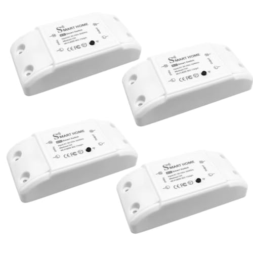 WiFi Smart Light Switches 10A DIY Module 4 Pack