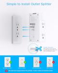 2-Pack Surge Protector with USB Ports and Outlets