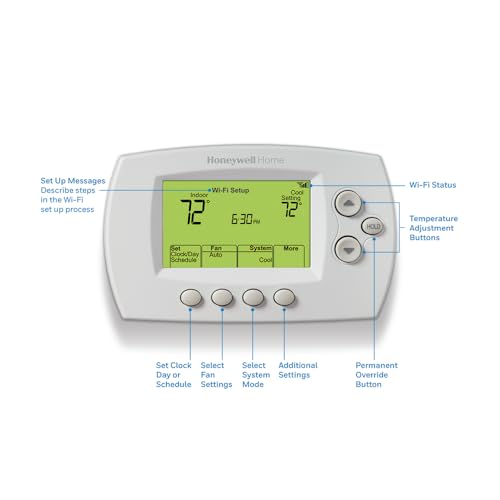 Honeywell RTH6580WF Wi-Fi 7-Day Programmable Thermostat for Home